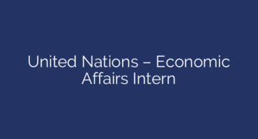 United Nations – Economic Affairs Intern