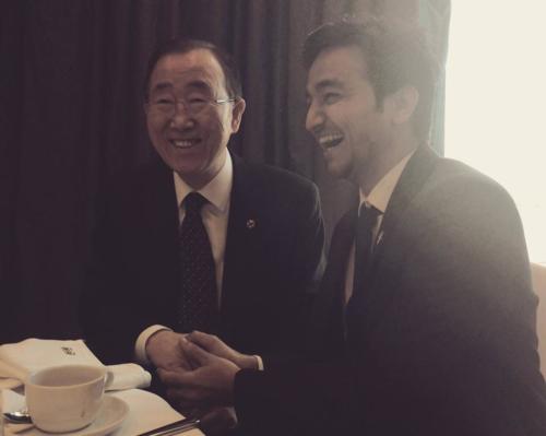 Our convenor Adv. Pravin Nikam met United Nations Secretary-General Ban-Ki-Moon on the sidelines of CHOGM 2015